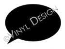 Speech Conversation Bubble vinyl decal